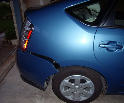 Prius bumper damage